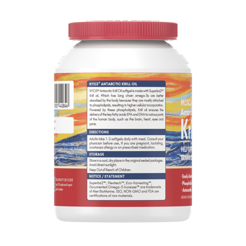 NYO3® MUNCH CLASSIC 1892 Antarctic Krill Oil Softgels 425mg Introduction