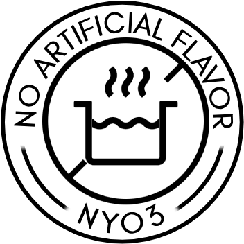 NO ARTIFICIAL FLAVOR Web Black Logo