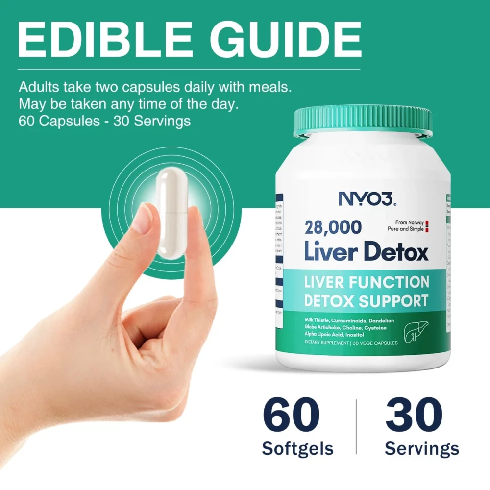 NYO3® 28000 Liver Detox Capsules Dosage Guide New Image NYO3® 28000 Liver Detox Capsules Dosage Guide New Image