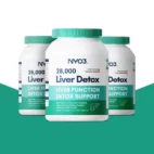 NYO3® 28000 Liver Detox Capsules Three Bottles New Image