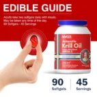 NYO3® Golden Ultra-boost Antarctic Krill Oil Softgels Dosage Guide New