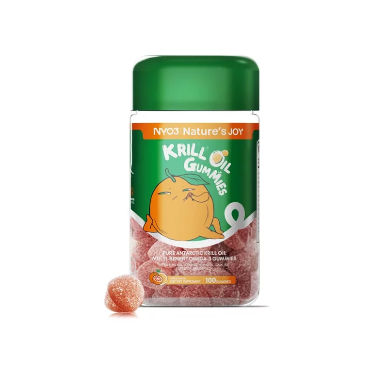 NYO3® Krill Oil Gummies 135mg, Omega 3 Gummies New