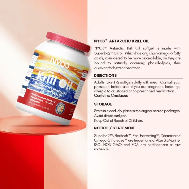 NYO3® MUNCH CLASSIC 1892 Antarctic Krill Oil Introduction New