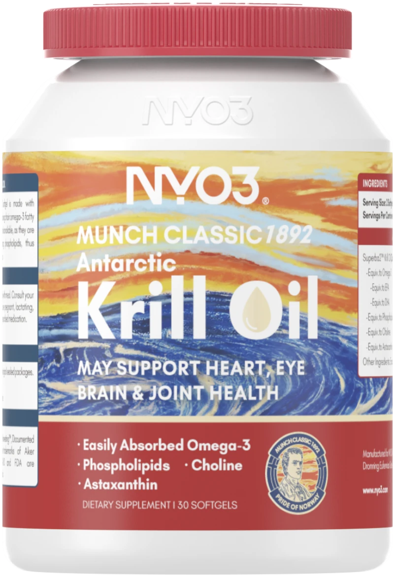 NYO3® MUNCH CLASSIC 1892 Antarctic Krill Oil Softgel Featured Image