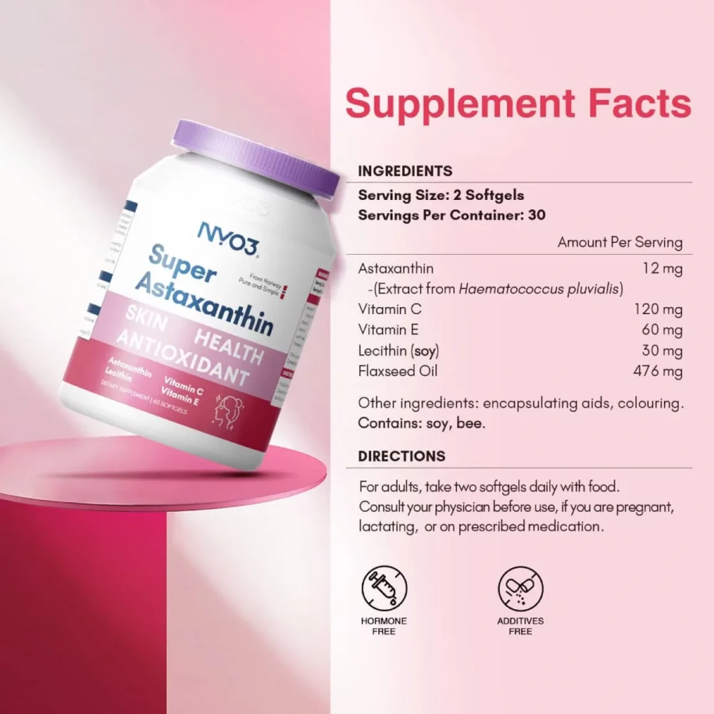 NYO3® 超级虾青素软胶囊 成分 新 NYO3® 超级虾青素软胶囊 成分 新