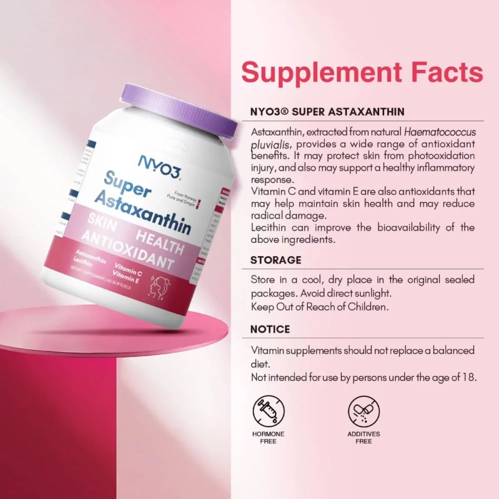 NYO3® 超级虾青素软胶囊 新产品介绍 NYO3® 超级虾青素软胶囊 新产品介绍