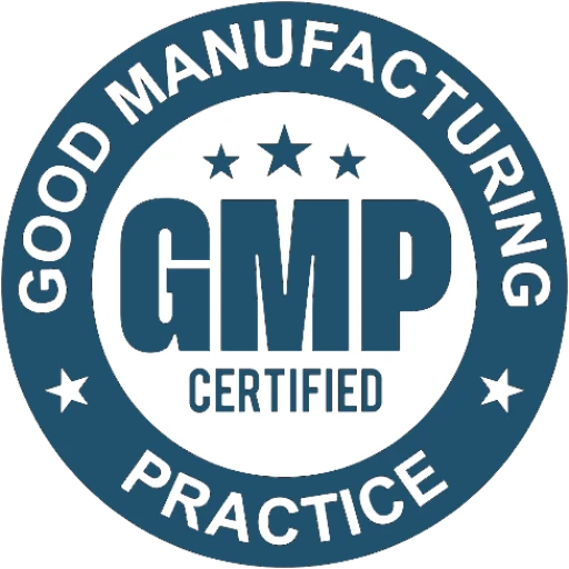 gmp good manufacturing practice certified logo