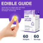 NYO3 97% High EPA Fish Oil Softgels Dosage Guide New