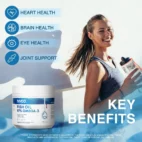 NYO3 97% Omega 3 Fish Oil Softgels Key Benefits New