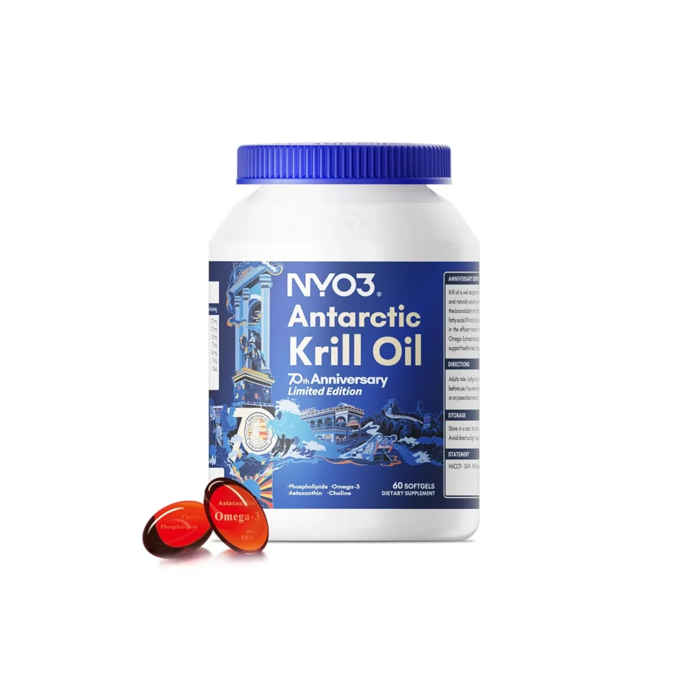 NYO3 Antarctic Krill Oil Softgels 70th Anniversary Limited Edition NYO3 Antarctic Krill Oil Softgels 70th Anniversary Limited Edition