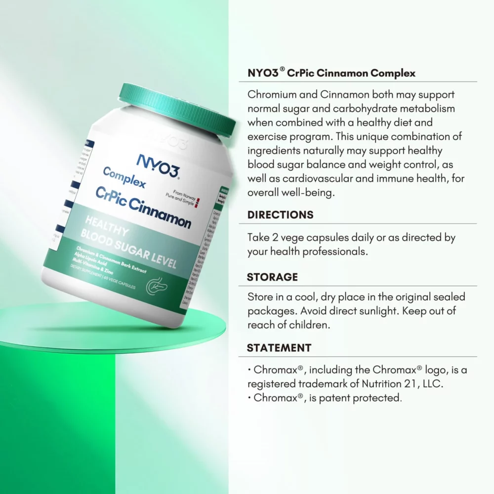 NYO3 复合吡啶甲酸铬肉桂胶囊 简介 NYO3 复合吡啶甲酸铬肉桂胶囊 简介