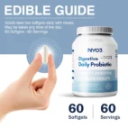 NYO3 Daily Digestive Probiotic Capsules Dosage Guide New