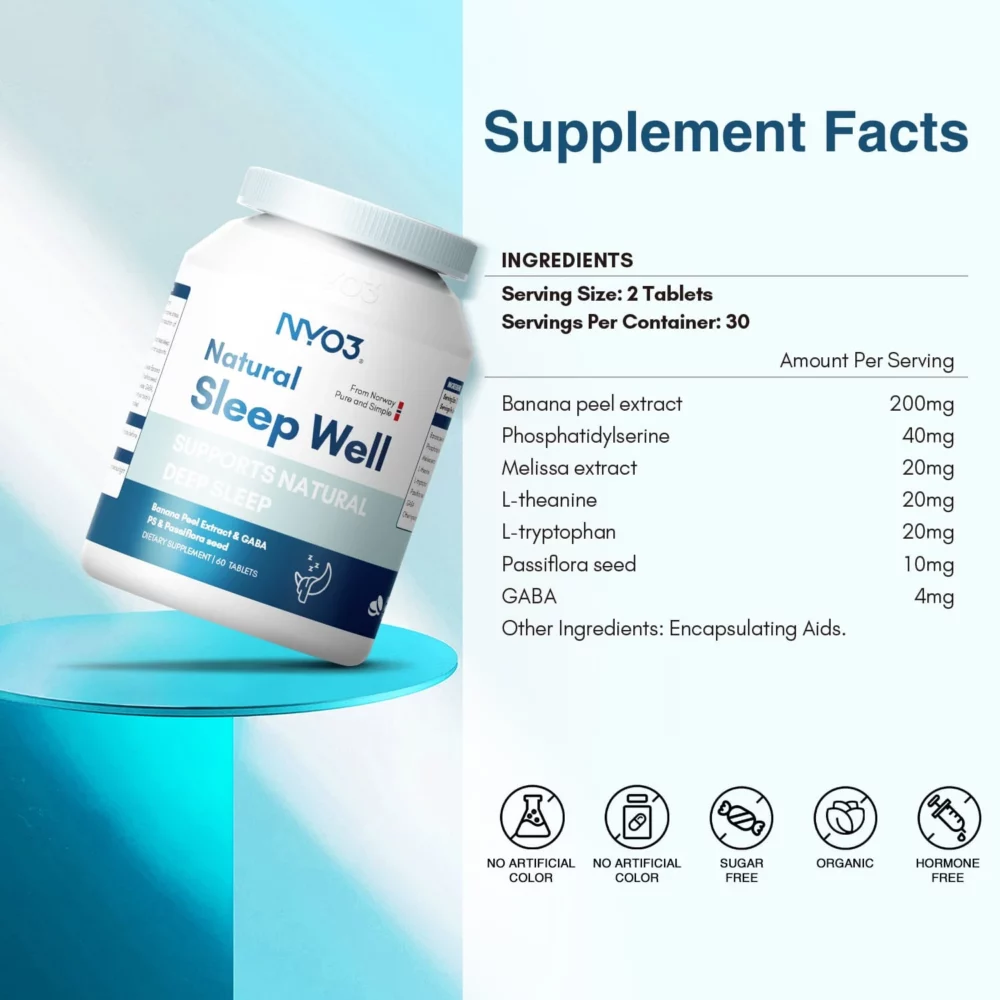 NYO3 Natural Sleep Tablets Ingredients NYO3 Natural Sleep Tablets Ingredients
