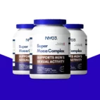 NYO3 Organic Black Maca Root Vegan Capsules Three Bottles