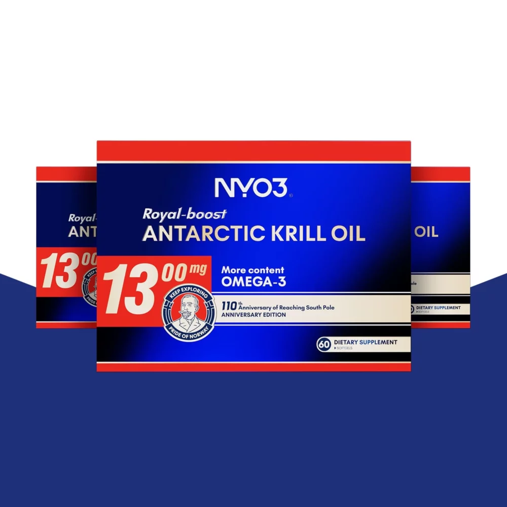 NYO3 Royal-boost 南极磷虾油软胶囊周年纪念版三袋装 NYO3 Royal-boost 南极磷虾油软胶囊周年纪念版三袋装