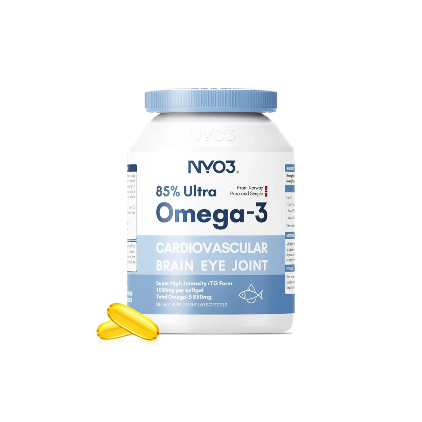 NYO3 85 Ultra Omega-3 鱼油软胶囊(新