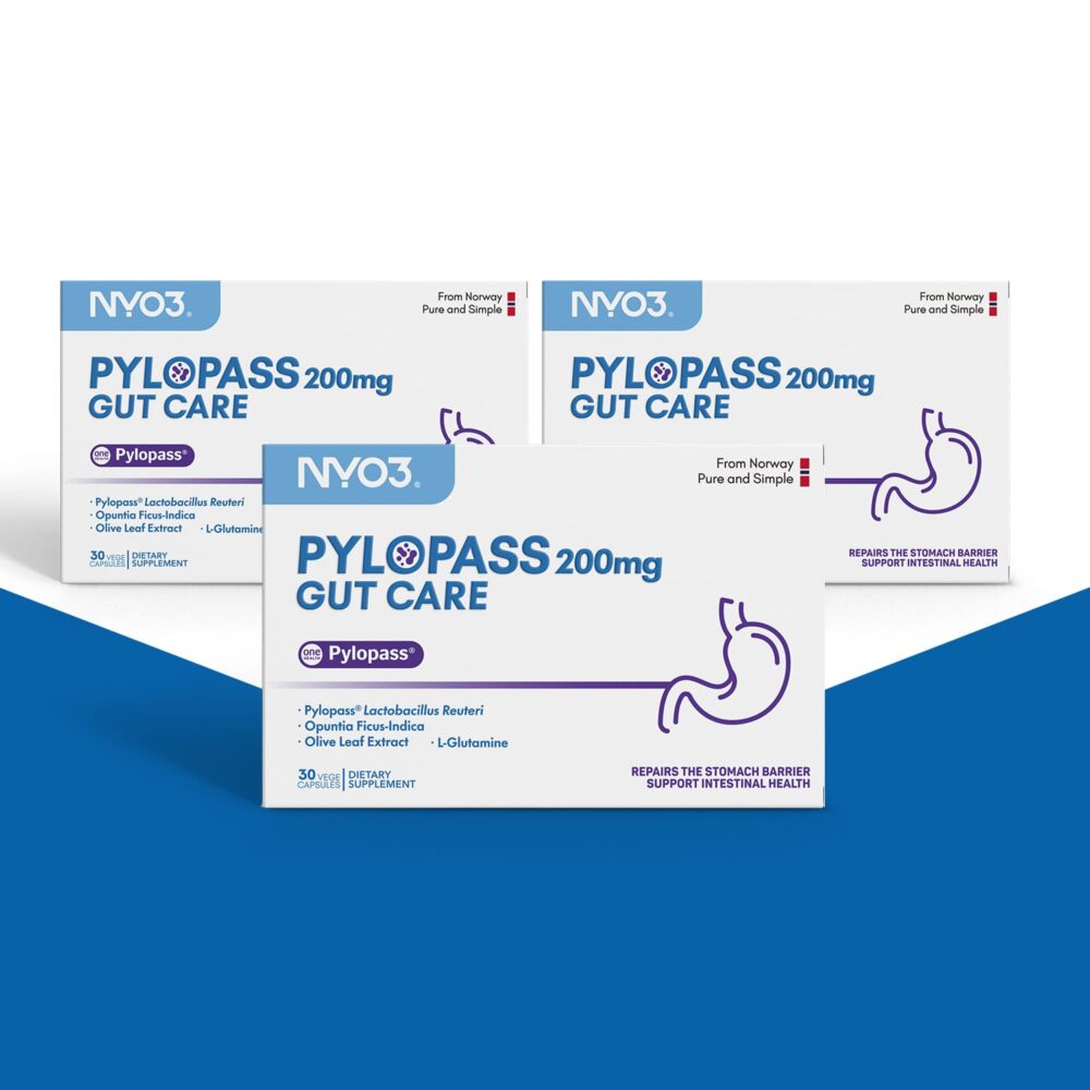 NYO3 Lactobacillus Reuteri Pylopass Gut Care Softgels Three Bottles NYO3 Lactobacillus Reuteri Pylopass Gut Care Softgels Three Bottles