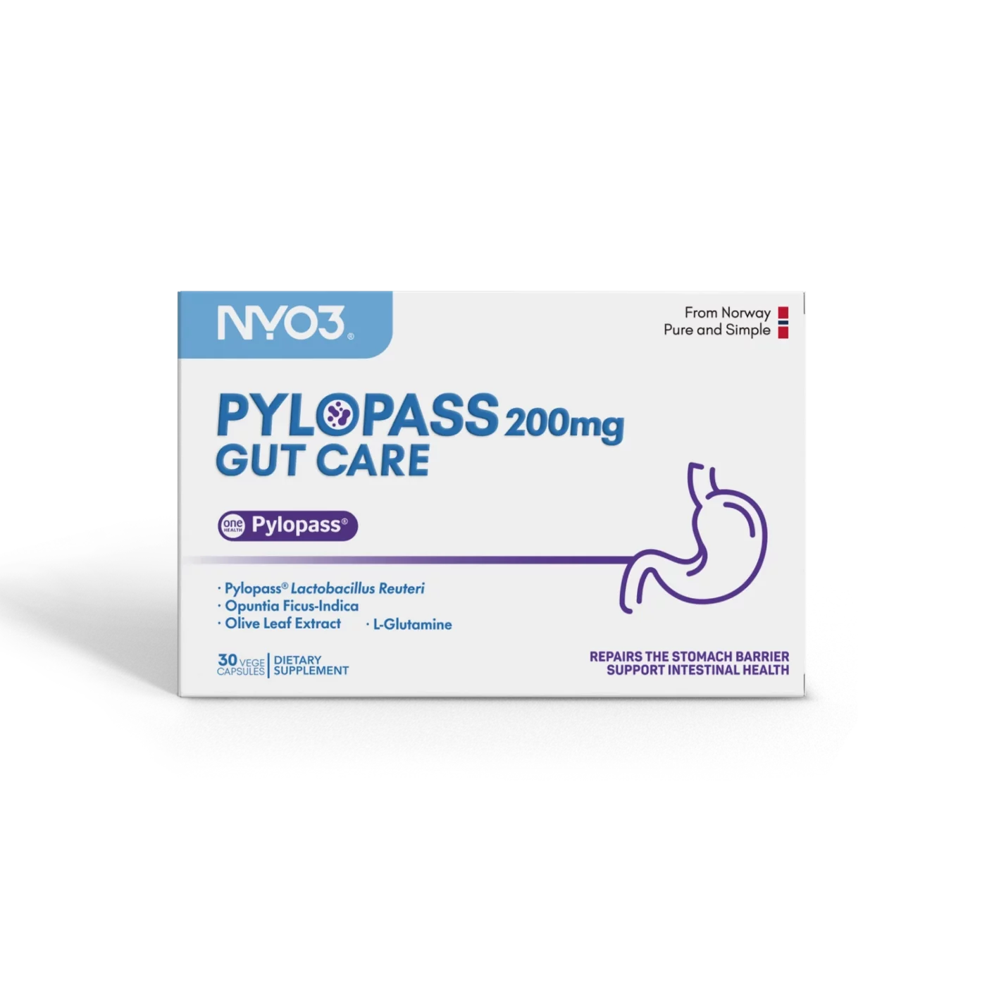 NYO3 Lactobacillus Reuteri Pylopass™ Gut Care Softgels