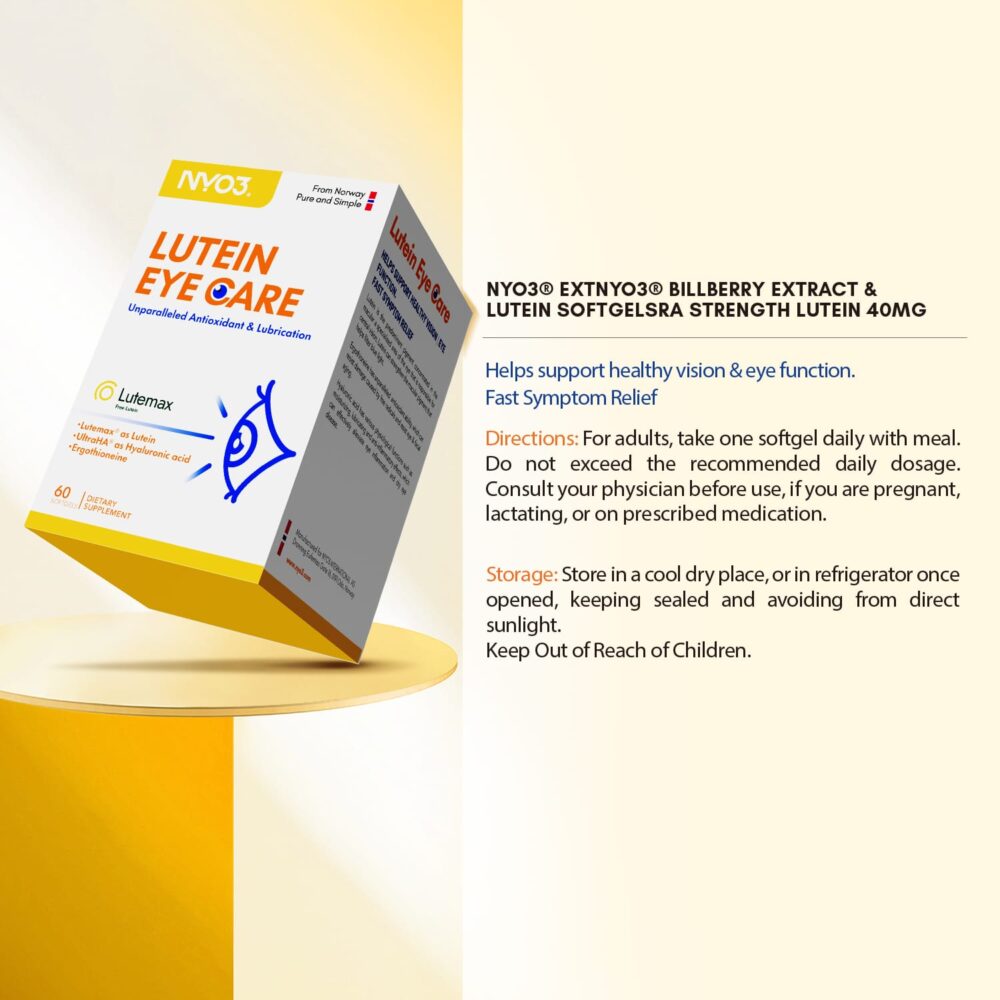 NYO3 Lutein for Eye Health Softgels Introduction NYO3 Lutein for Eye Health Softgels Introduction