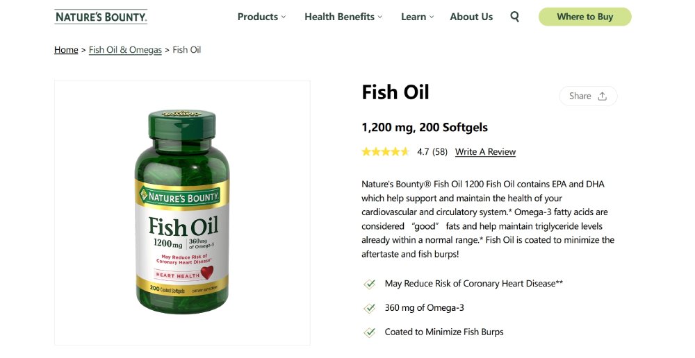 Best Omega-3 Fish Oil Supplements Nature’s Bounty Fish Oil