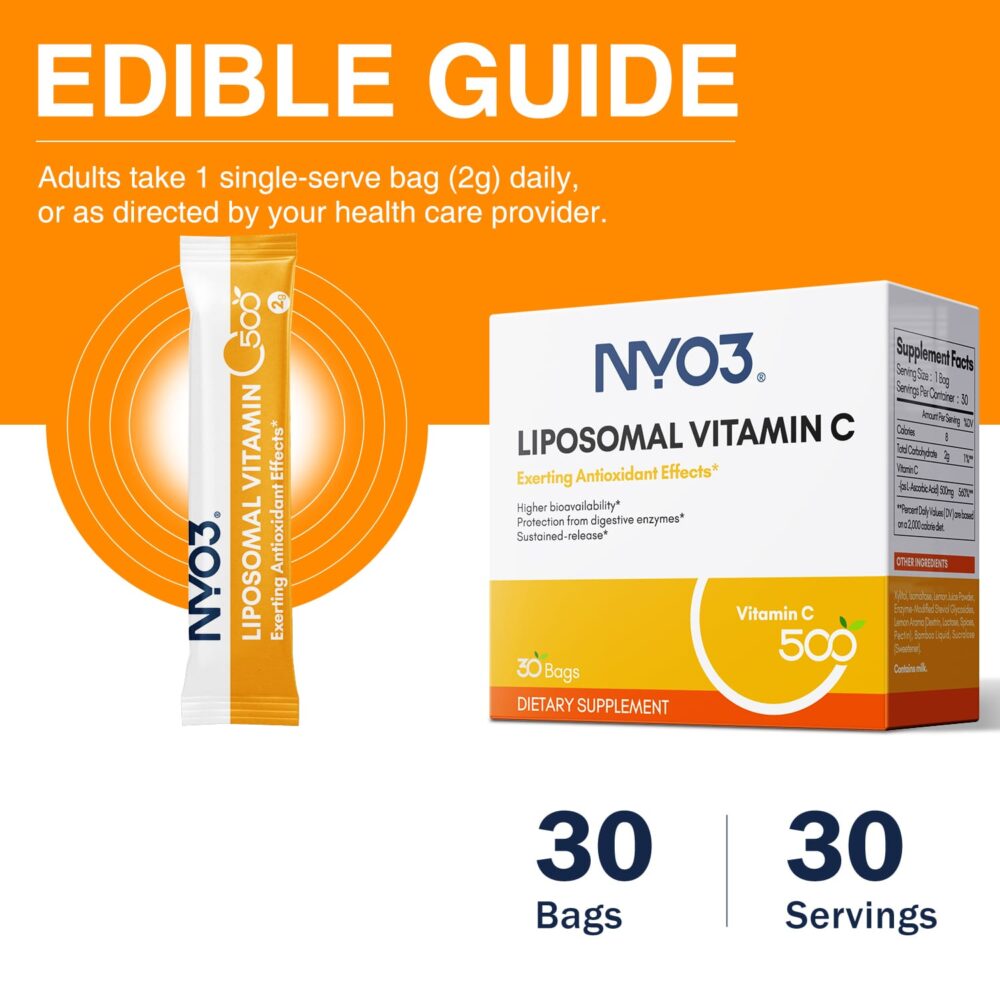 NYO3 Liposomal Vitamin C Powder Dosage Guide NYO3 Liposomal Vitamin C Powder Dosage Guide