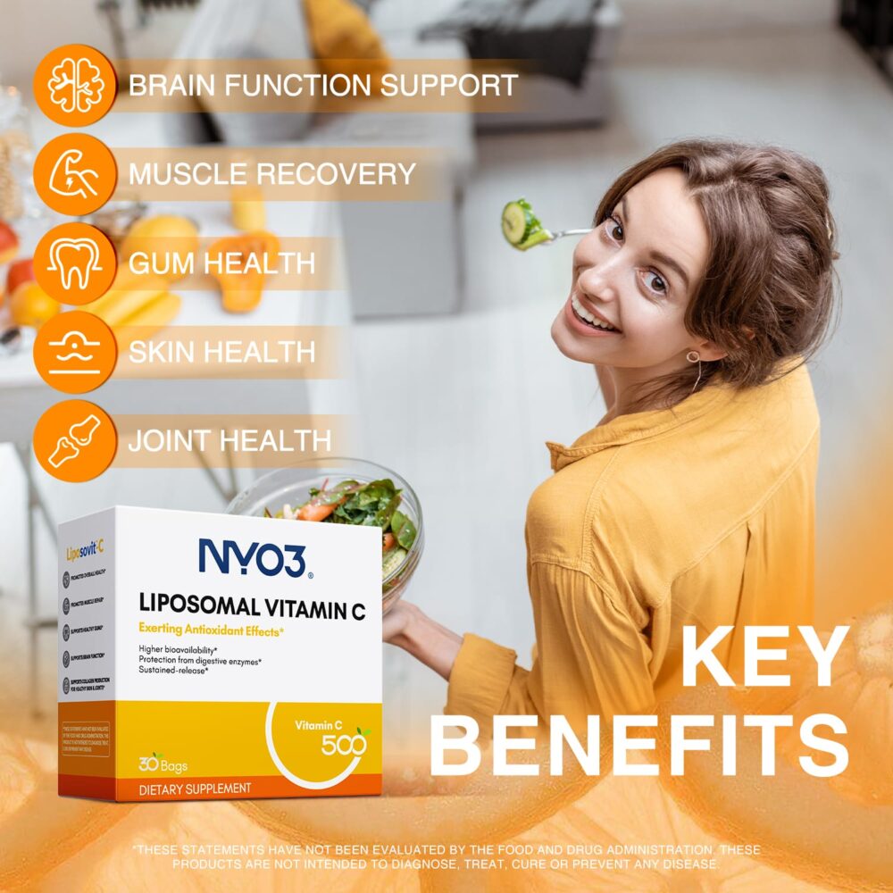 NYO3 Liposomal Vitamin C Powder Key Benefits NYO3 Liposomal Vitamin C Powder Key Benefits