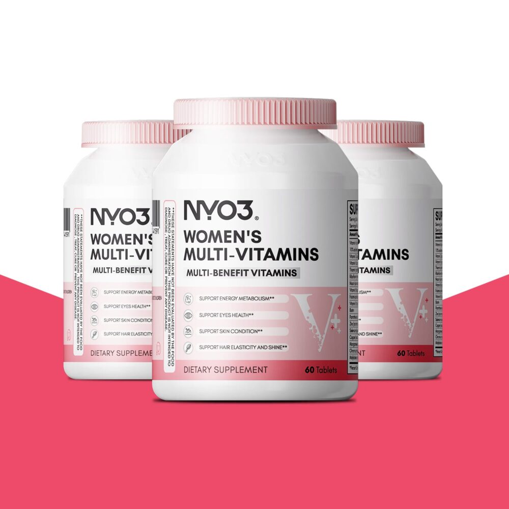 NYO3 Women’s Multi-vitamins Tablets Three Bottles NYO3 Women's Multi-vitamins Tablets Three Bottles