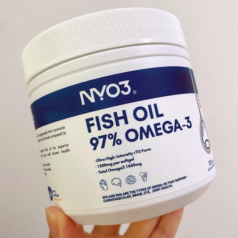 NYO3 97% Omega 3 Fish Oil Softgels Reviewed by Customer1
