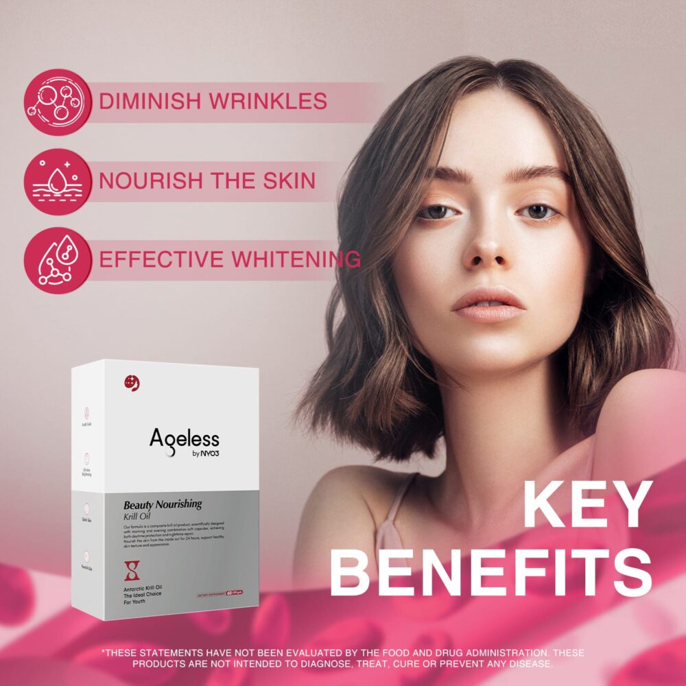 NYO3 Ageless Beauty Nourishing Krill Oil Softgels Key Benefits NYO3 Ageless Beauty Nourishing Krill Oil Softgels Key Benefits