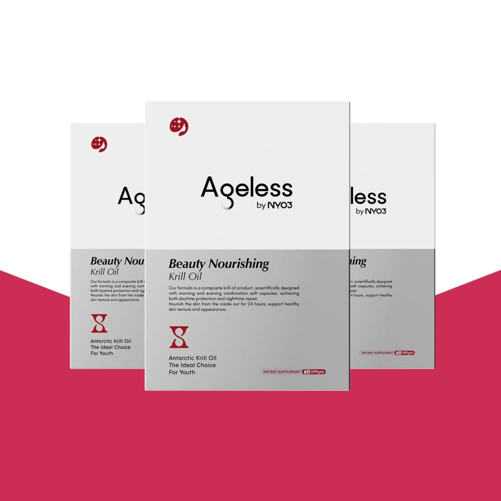 NYO3 Ageless Beauty Nourishing Krill Oil Softgels Three Bottles NYO3 Ageless Beauty Nourishing Krill Oil Softgels Three Bottles