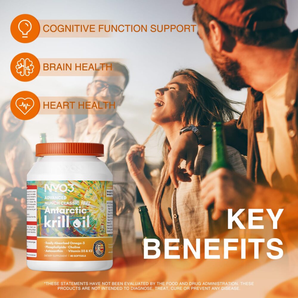 NYO3® MUNCH CLASSIC 1892 Antarctic Krill Oil Softgels 2.0 Key Benefits NYO3® MUNCH CLASSIC 1892 Antarctic Krill Oil Softgels 2.0 Key Benefits