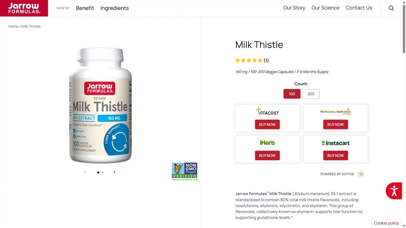 Best Milk Thistle Brands Jarrows Formulas