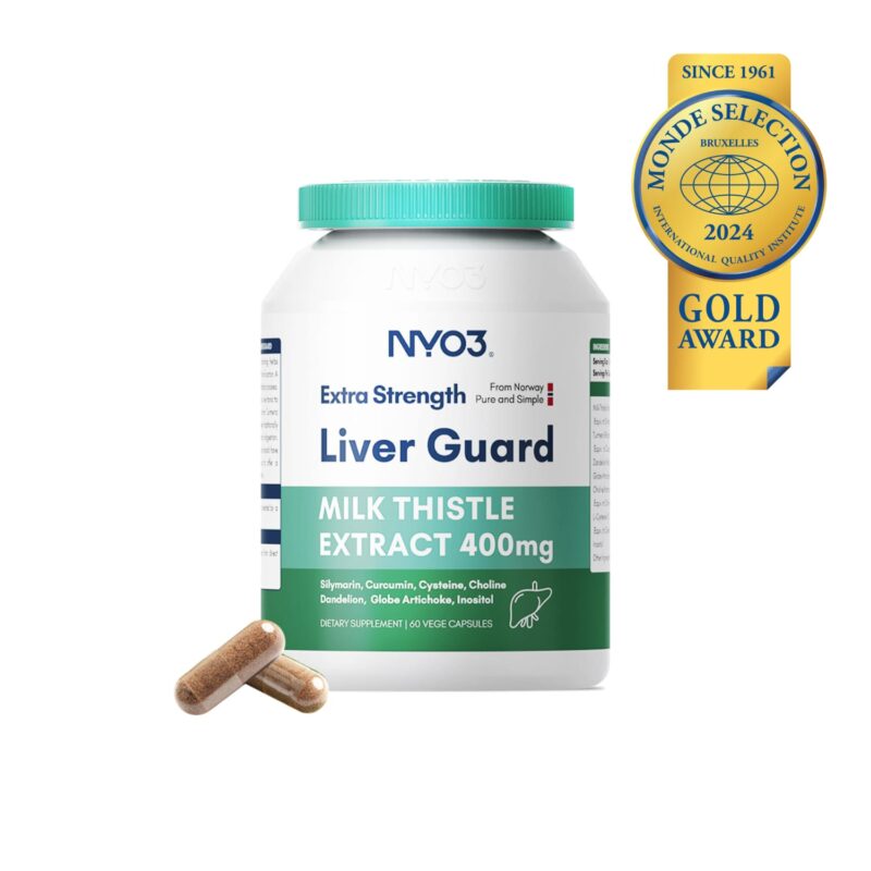 NYO3 Extra Strength Liver Guard Vegetable Capsules with Award