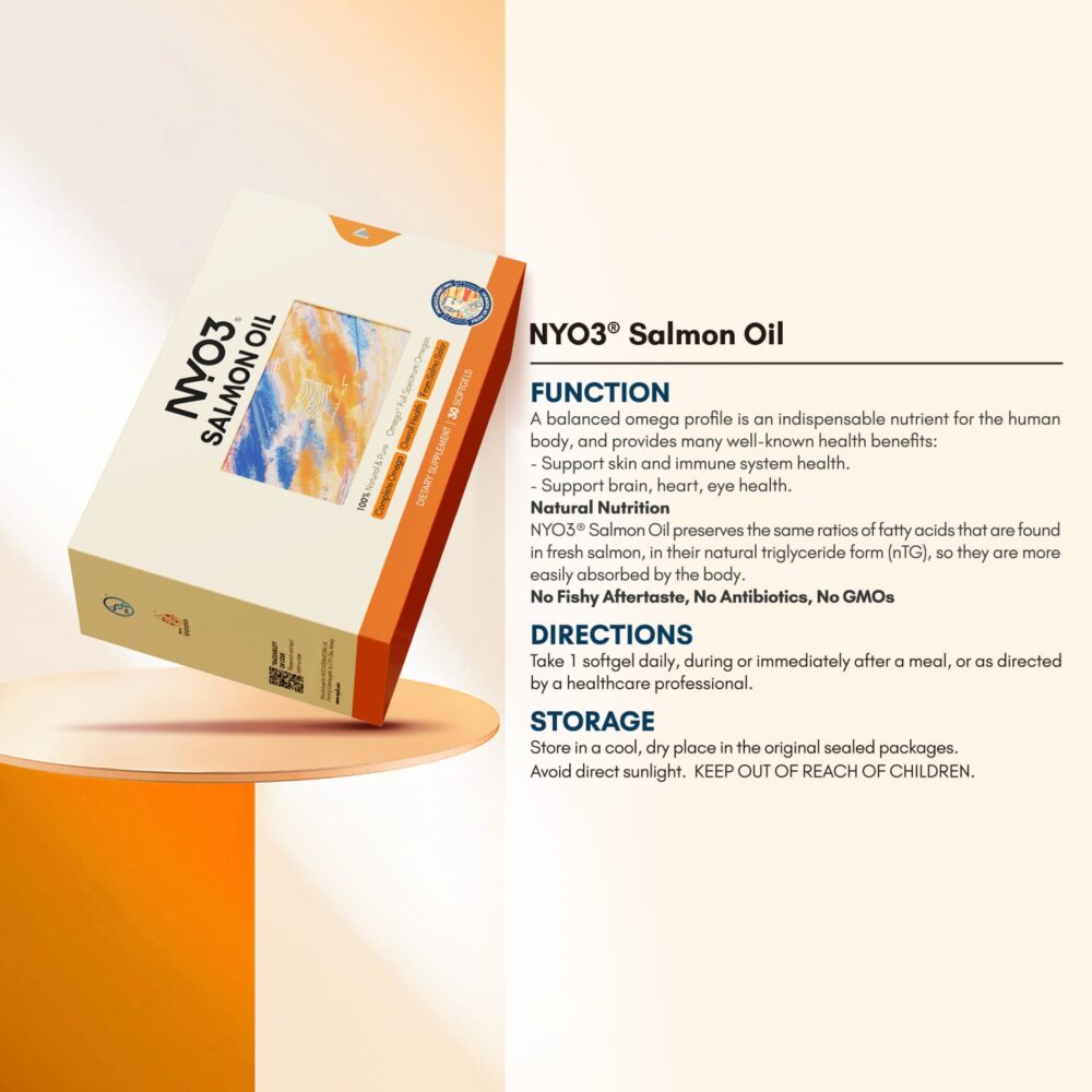 NYO3 Anti-inflammation Salmon Oil Softgels Introduction NYO3 Anti-inflammation Salmon Oil Softgels Introduction