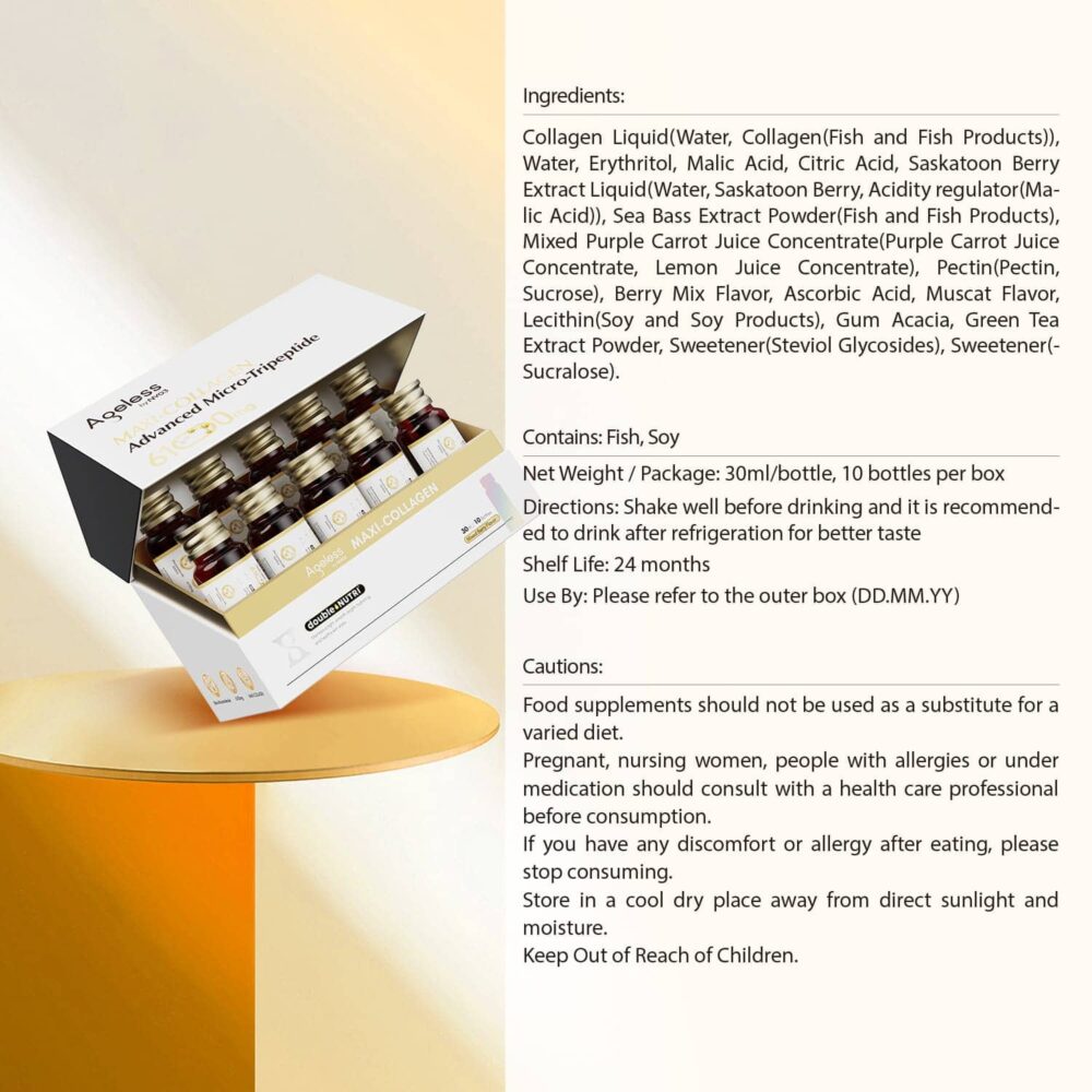 NYO3 Maxi Luqid Collagen Tripeptide Pro Introduction NYO3 Maxi Luqid Collagen Tripeptide Pro Introduction