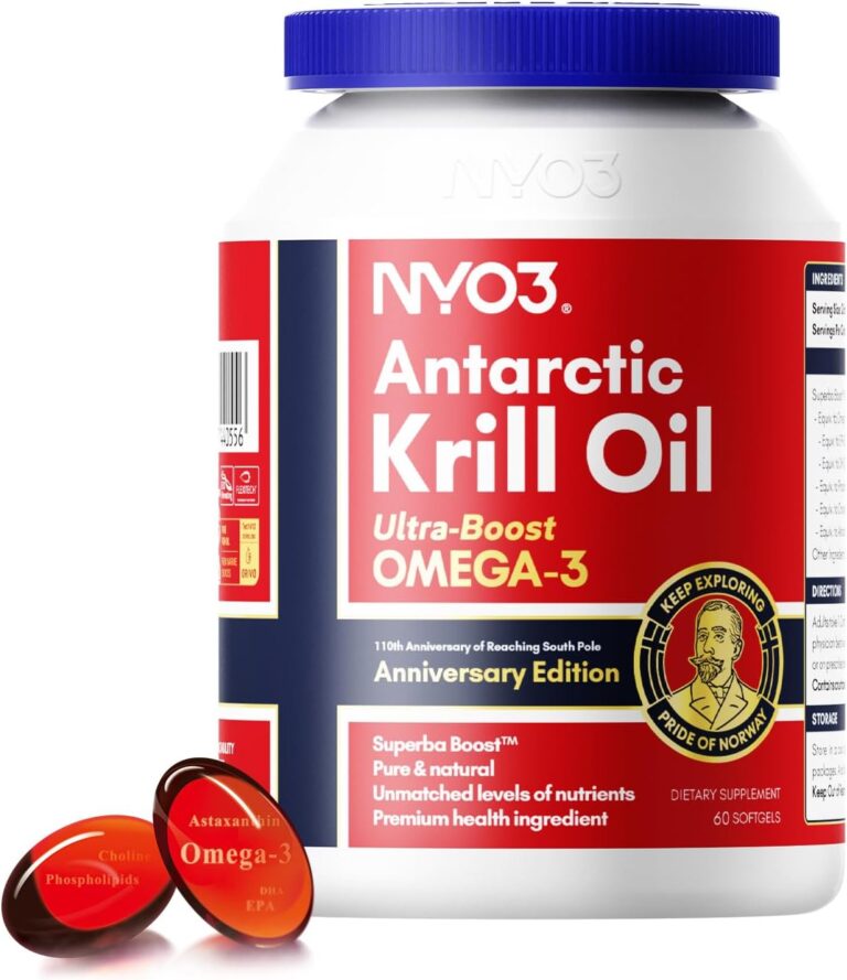 NYO3® Antarctic Krill Oil Amundsen Omega 3 Softgels 500mg, 60ct.