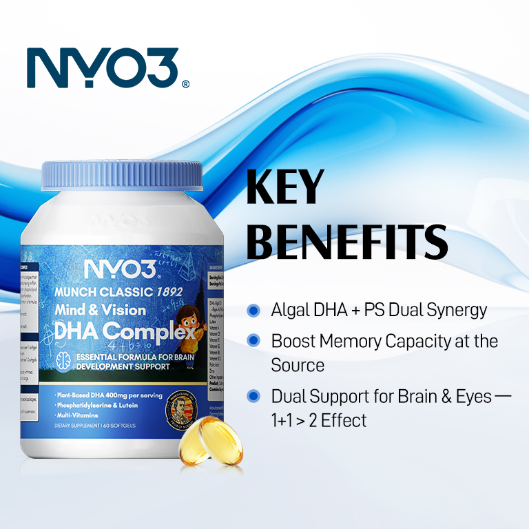 NYO3® CLASSIC 1892 Mind & Vision DHA Complex 60ct
