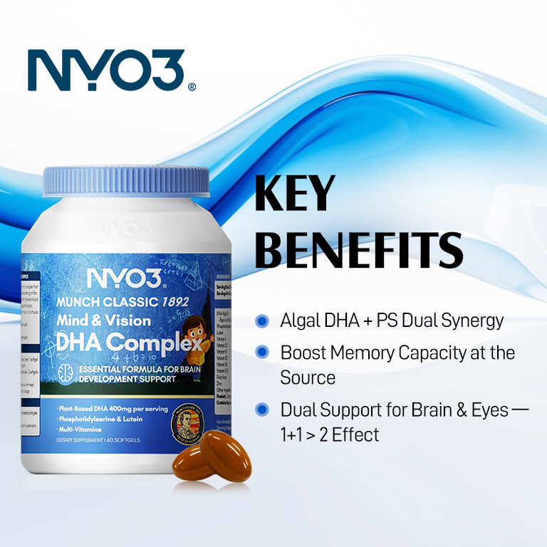 NYO3® CLASSIC 1892 Mind & Vision DHA Complex 60ct