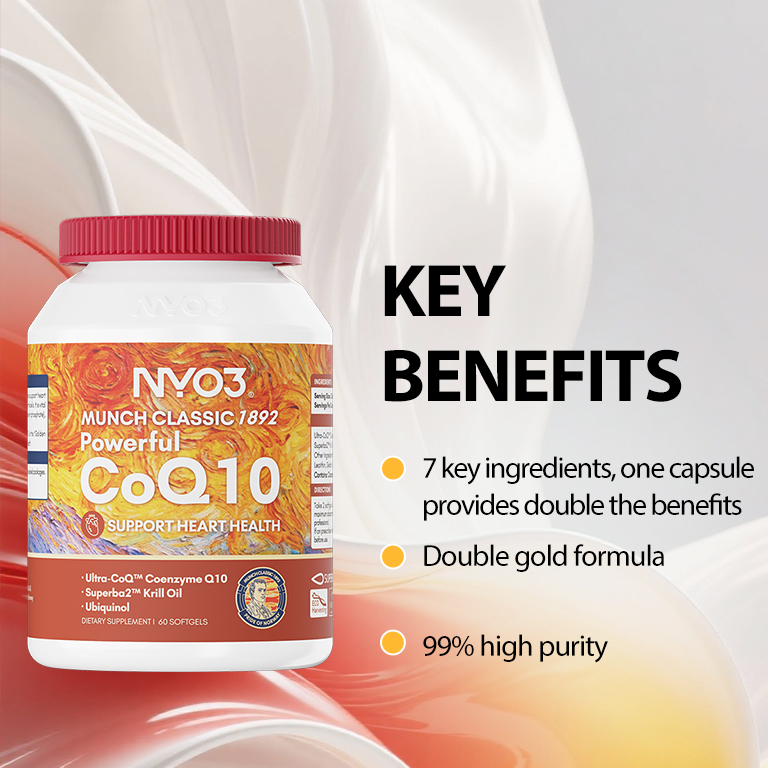 NYO3® MUNCH CLASSIC 1892 Powerful CoQ10 60ct (sold out)